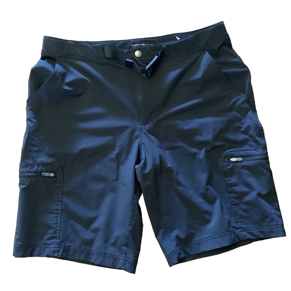 Columbia OMNI-SHIELD Advanced Repellency Shorts Men's‎ 35 Black Hiking Outdoors